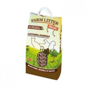 Lettiera in Pellet per Roditori, Uccelli, Gatti 10L Farm Litter