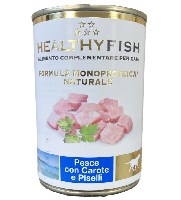 VBB Healthy Meat Monoproteico Bocconi Cane con Pesce Carote e Piselli 400 gr