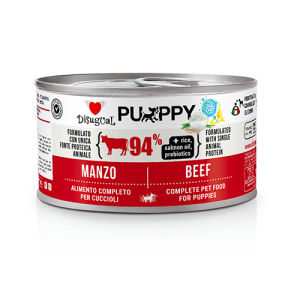 Disugual Umido Cane Puppy Manzo 94% senza glutine monoproteico 150g