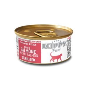 Kippy Patè Alimento completo per gatti ricco di Salmone 85g