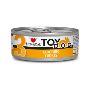 Disugual Umido Cane ToyDog Monoproteico senza Glutine con Tacchino 85gr