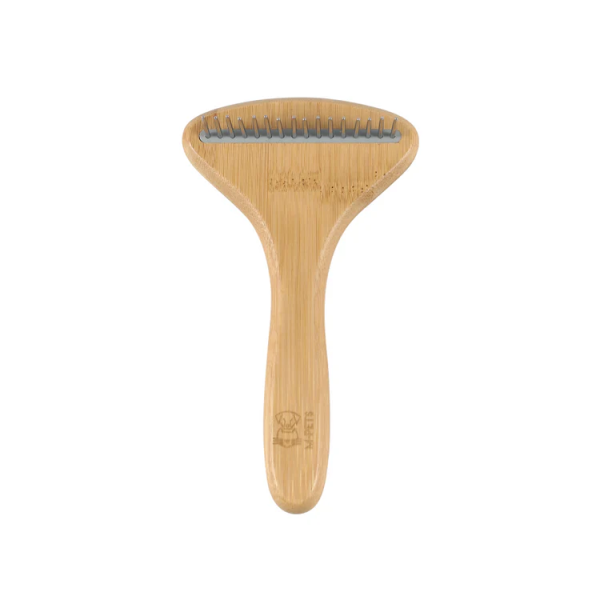 Rastrello Pettine in Bambù M-Pets con Denti Rotanti - 16 denti