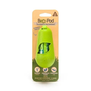 Beco Dispenser Pocket portasacchetti per escrementi cane con rotolo | agganciabile; prodotto 100% biodegradabile e sostenibile