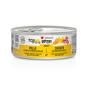 Disugual Umido Cane TOYDog Cubes Pollo e Prociutto crudo con Melone 85g senza glutine